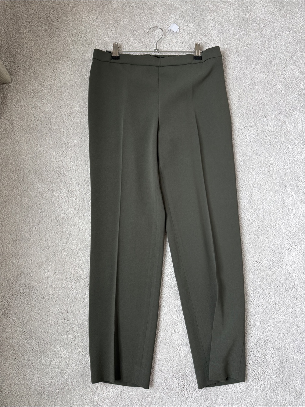 Theory Men's Olive Dress Pants - Dark Olive